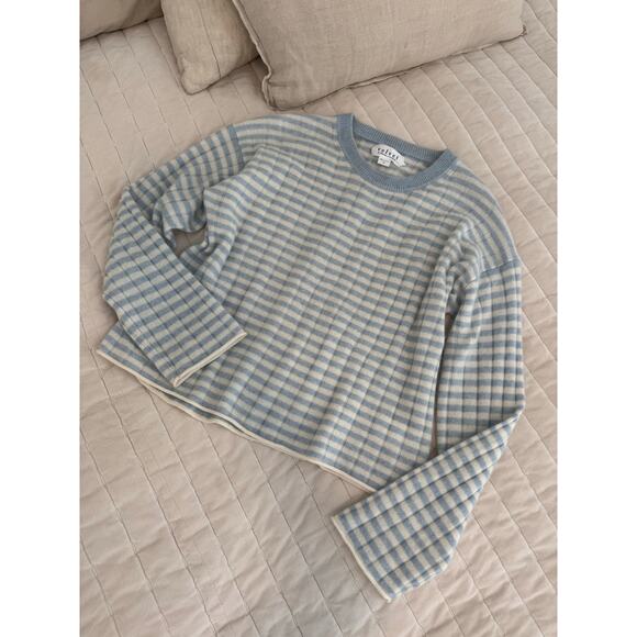 velvet by Graham and Spencer striped cashmere sweater - Picture 3 of 7